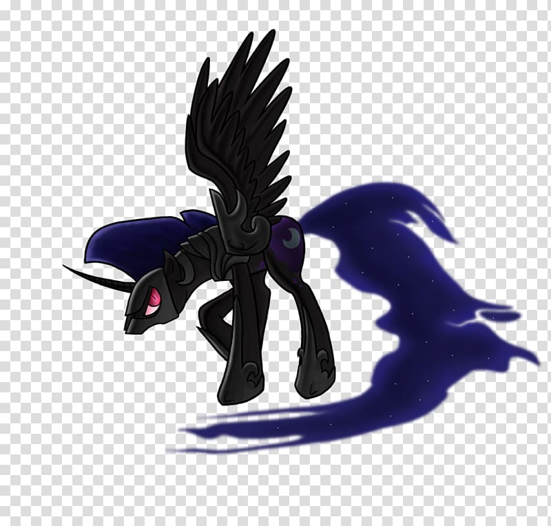 Princess Luna Knight Dark Horse Male, knight horse transparent background PNG clipart