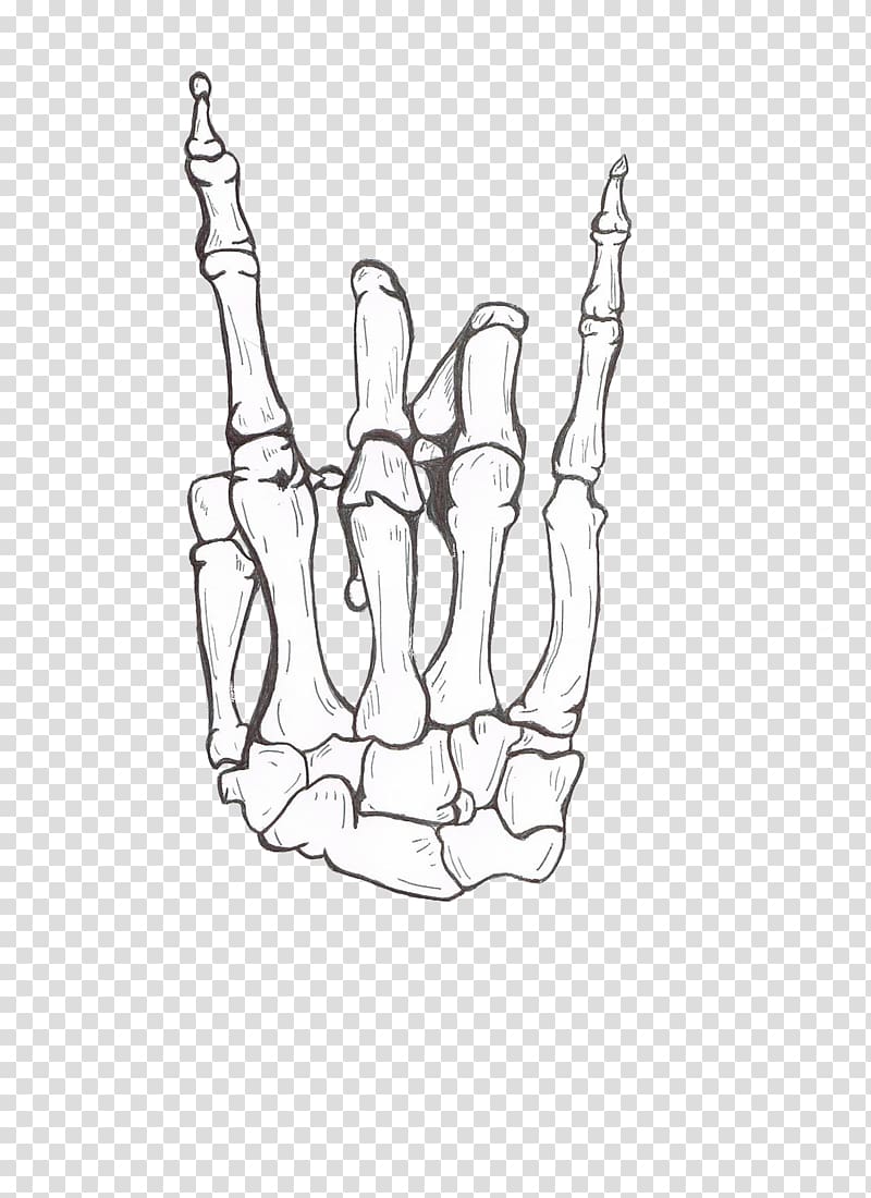 Drawing Human skeleton Bone Sketch, hand saw transparent background PNG clipart