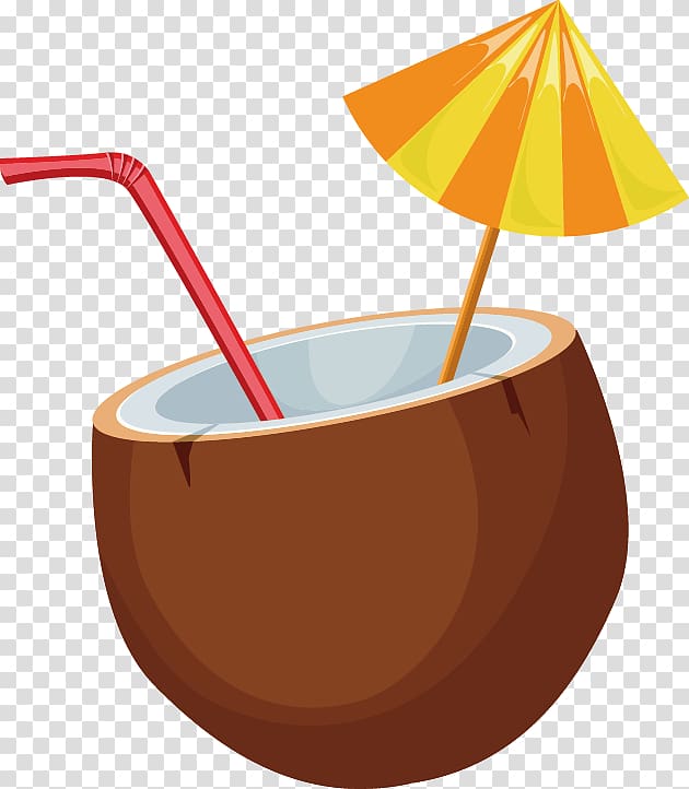 Juice Coconut water Coconut milk, Coconut material transparent background PNG clipart