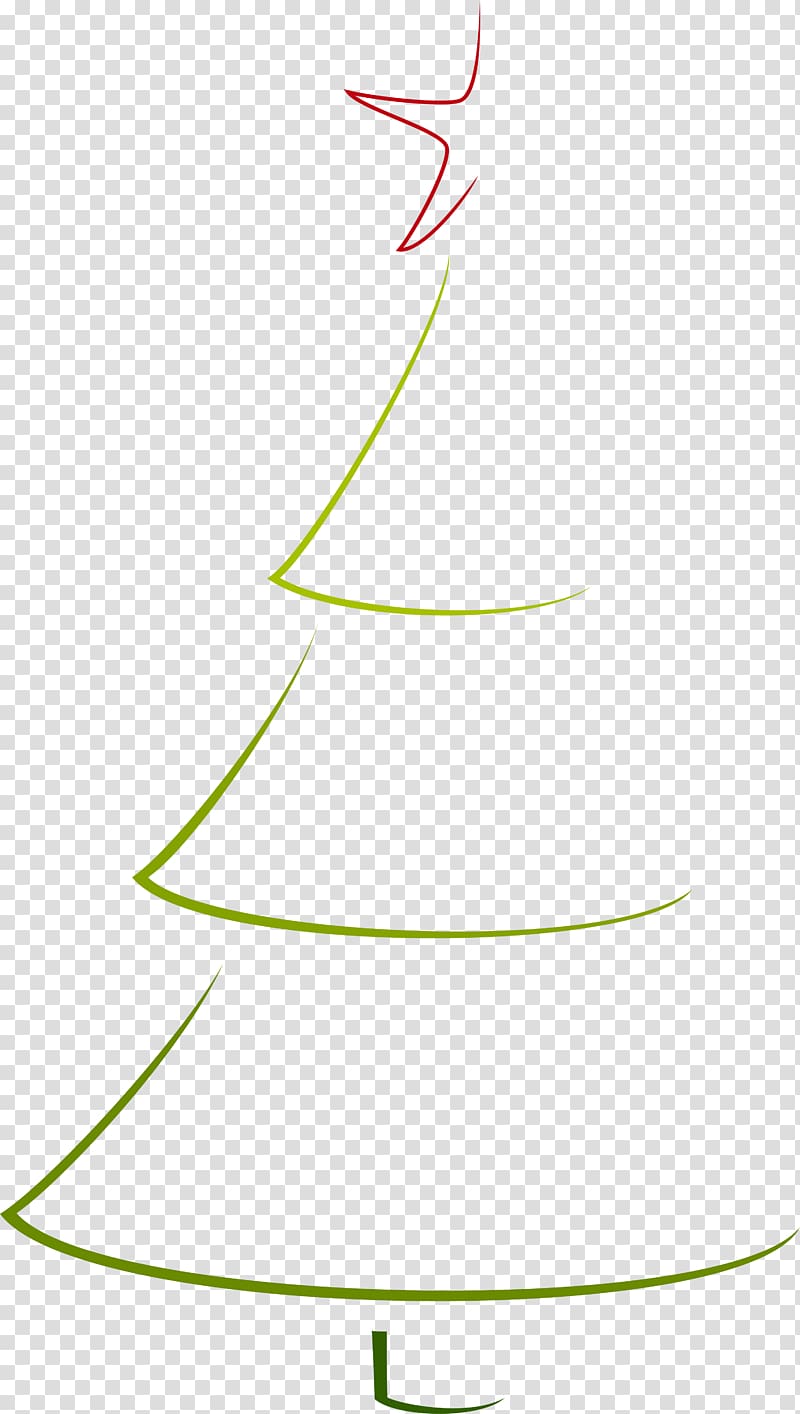 Christmas tree , Simple green Christmas tree transparent background PNG clipart