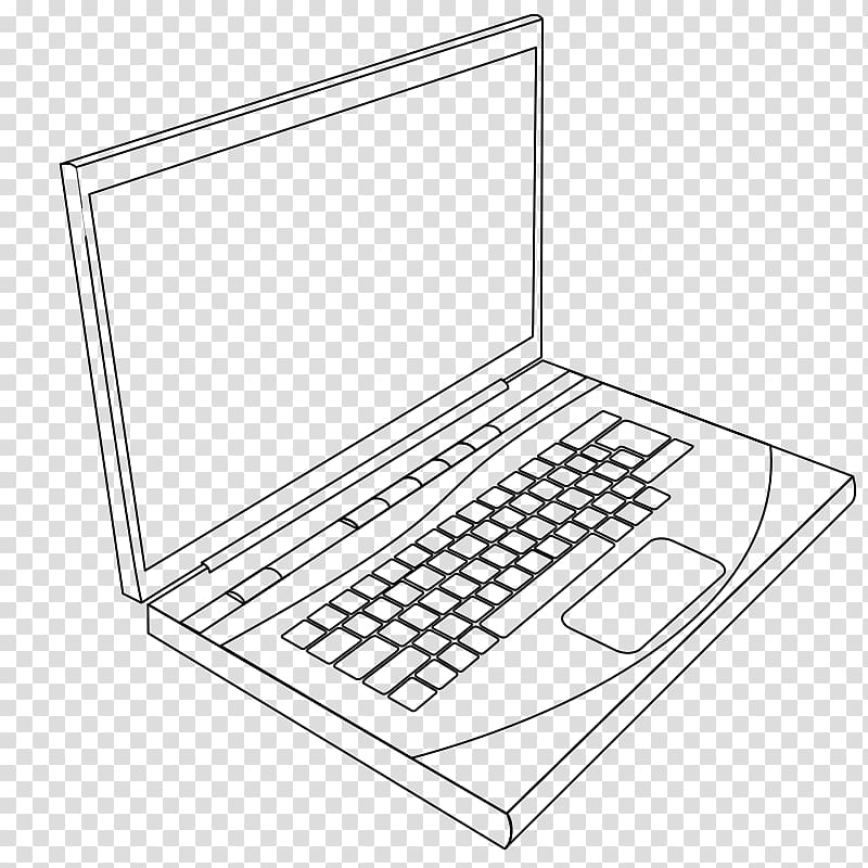 Laptop Line art Drawing , line drawing transparent background PNG clipart