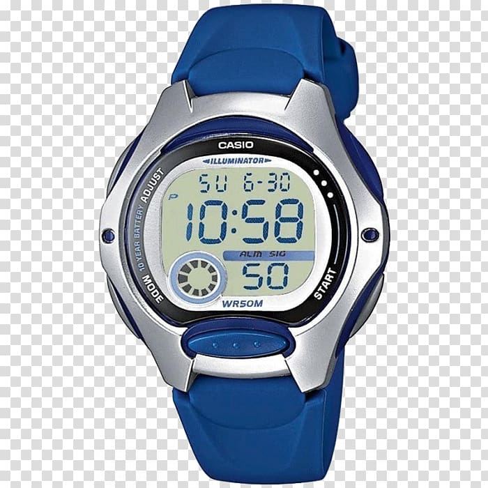 Casio Databank Watch Illuminator Digital clock, watch transparent background PNG clipart