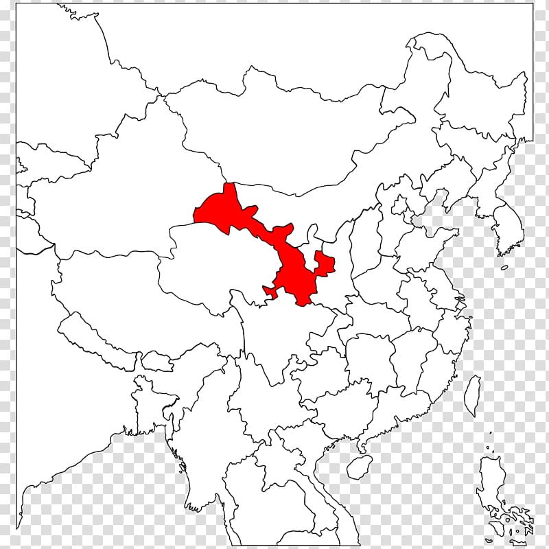 Lanzhou Gannan Tibetan Autonomous Prefecture Northwest China Blank map, map transparent background PNG clipart