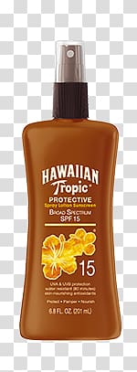 Lotion Sunscreen Hawaiian Tropic Oil Sun tanning, oil transparent background PNG clipart