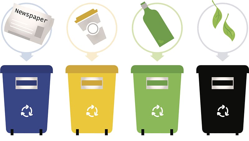 Rubbish Bins & Waste Paper Baskets Waste collection Waste sorting, recycle bin transparent background PNG clipart