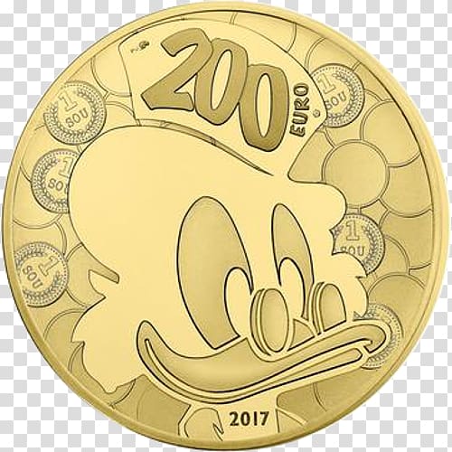 Gold coin Monnaie de Paris Scrooge McDuck Gold coin, Coin transparent background PNG clipart