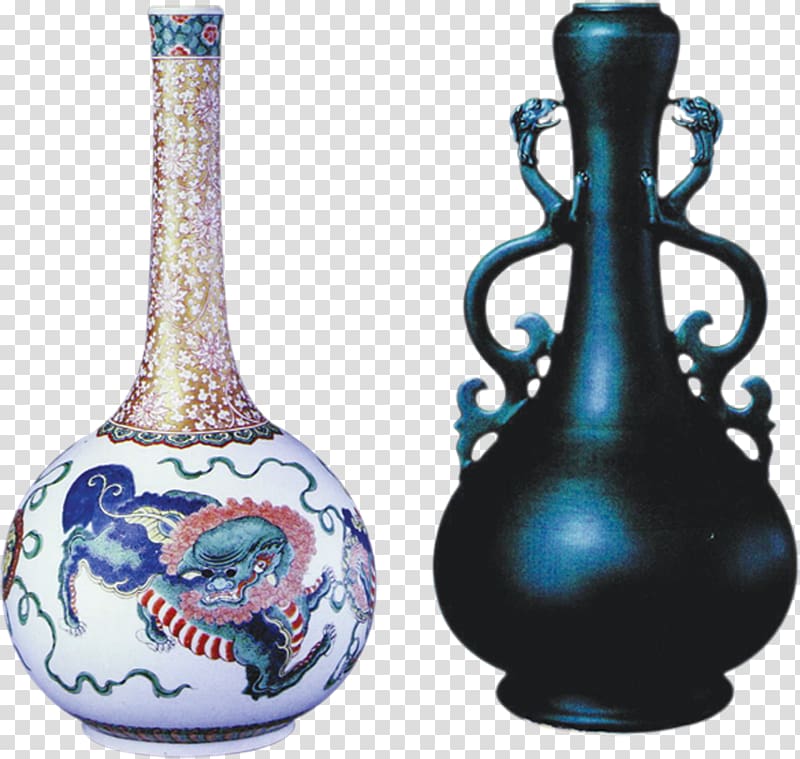 Porcelain Vase Ceramic Celadon Blue and white pottery, Retro vase transparent background PNG clipart