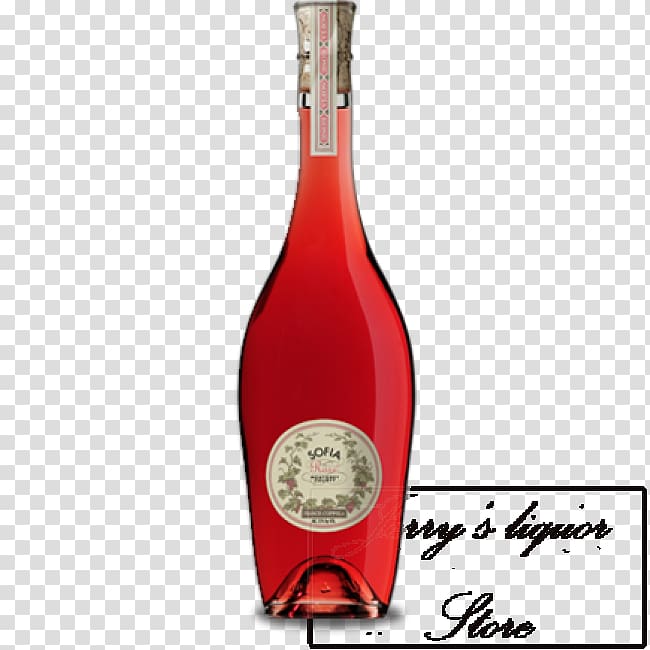 Liqueur Francis Ford Coppola Winery Rosé Cabernet Sauvignon, wine transparent background PNG clipart