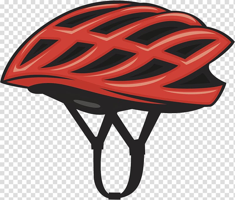 red cyclist helmet, Bicycle helmet Motorcycle helmet , Red helmet transparent background PNG clipart