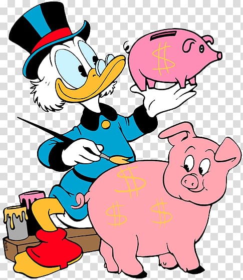 Scrooge McDuck Illustration Cartoon , Scrooge Mcduck transparent background PNG clipart