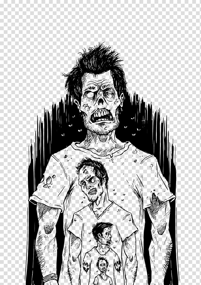 Zombie Computer file, zombie transparent background PNG clipart