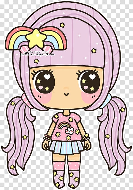 Drawing Chibi Kawaii Anime Illustration, Rock girl transparent background PNG clipart