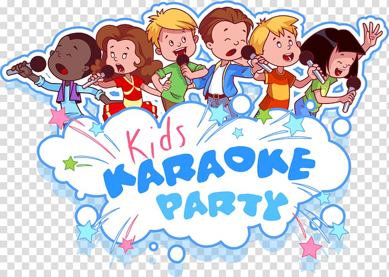 Microphone Child Cartoon Illustration, Happy kids transparent background PNG clipart
