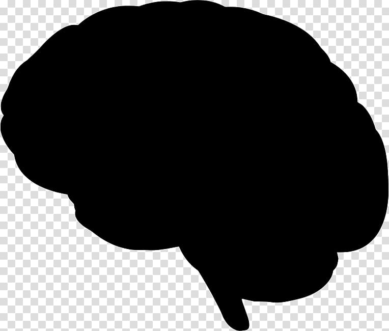 Brain Silhouette Human head , silhouettes transparent background PNG clipart