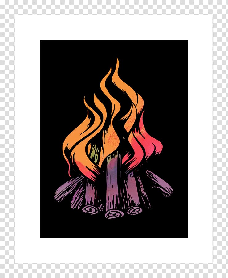 Camping Campfire Summer camp Campervans Design by Humans, campfire transparent background PNG clipart