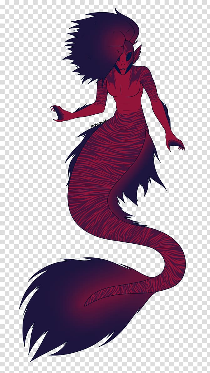 Mermaid Illustration Ava\'s Demon T-shirt Monster, waffles stranger things transparent background PNG clipart