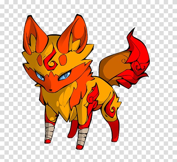 Canidae Red fox Dog , creative fire transparent background PNG clipart