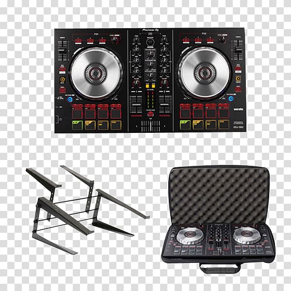 DJ controller Pioneer DJ Disc jockey Serato Audio Research Pioneer DDJ-SB3, dj stand transparent background PNG clipart