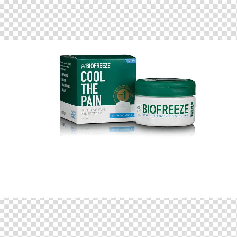 Cream Biofreeze Topical medication Skin care Gel, CREAM JAR transparent background PNG clipart