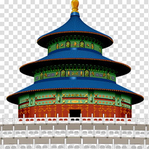 Temple of Heaven Forbidden City Summer Palace Great Wall of China, temple transparent background PNG clipart