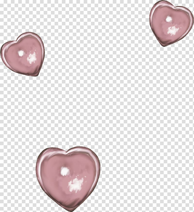 Pink Metal Computer Icons, Pretty pink metal hearts transparent background PNG clipart