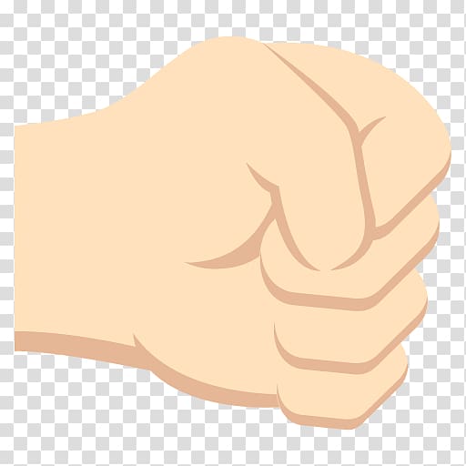 Emoji Raised fist Fist bump Punch, Emoji transparent background PNG clipart