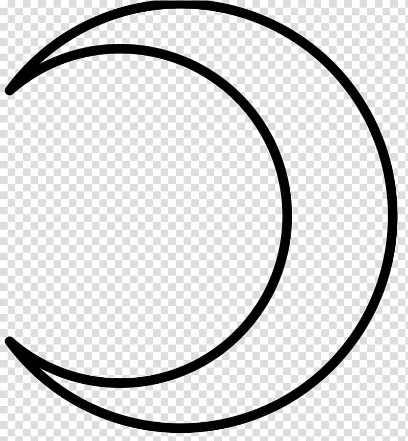 Lunar phase Astrological symbols Crescent Moon, symbol transparent background PNG clipart