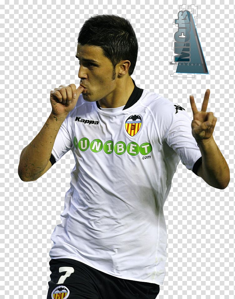 David Villa T-shirt Sleeve Outerwear Football player, david villa transparent background PNG clipart