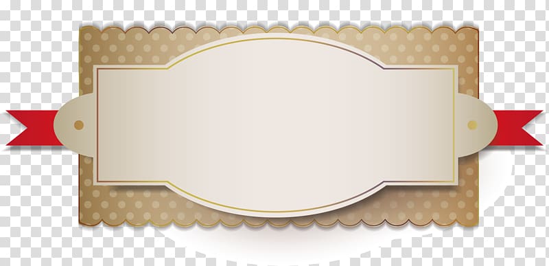 brown and red ribbon template, Ribbon, Cartoon tag material transparent background PNG clipart
