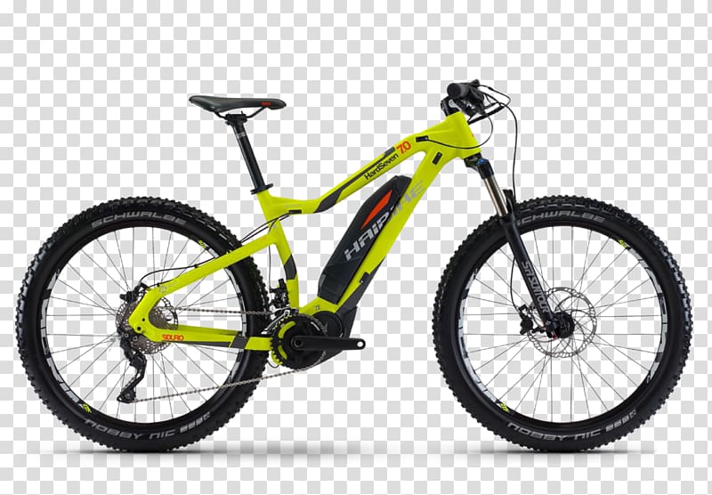 Electric bicycle Haibike SDURO HardSeven Mountain bike, Bicycle transparent background PNG clipart