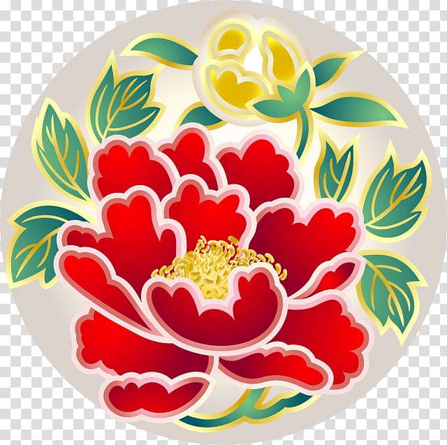 Moutan peony Illustrator Computer Icons New Year card, bb 8 transparent background PNG clipart