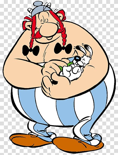Obelix Asterix and the Banquet Getafix Dogmatix, Asterix transparent background PNG clipart