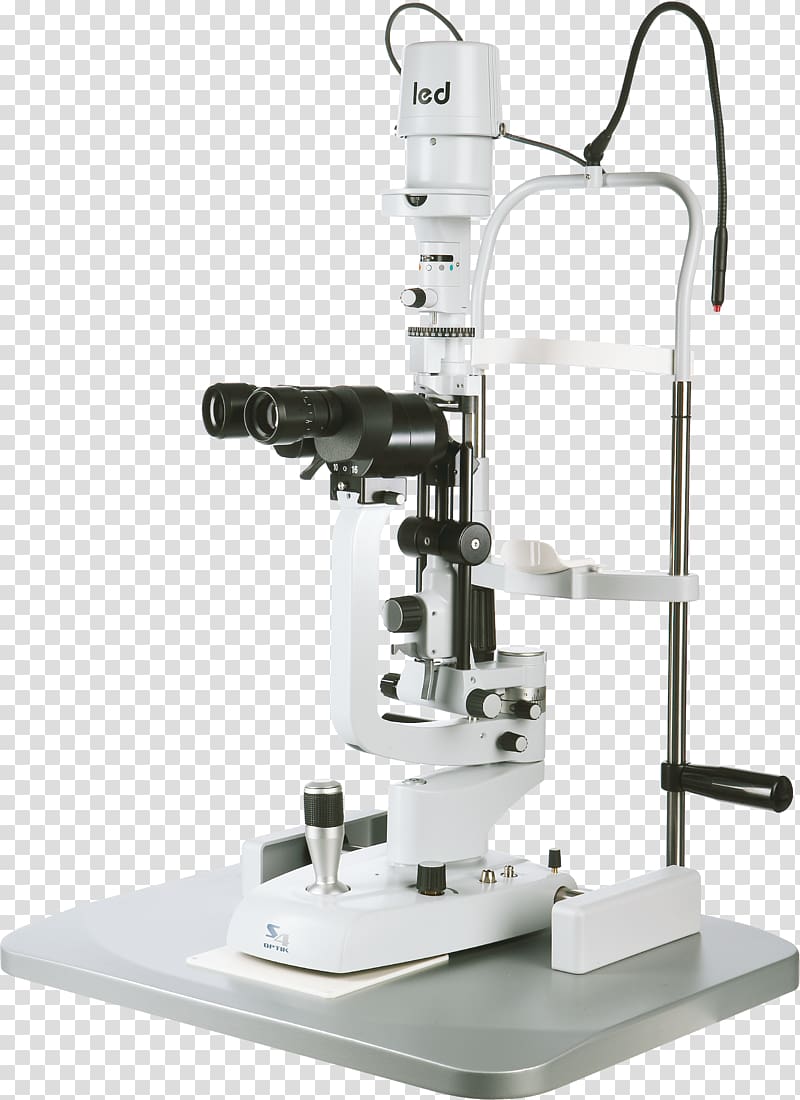 Slit lamp Microscope Ophthalmology Optics Fundus , microscope transparent background PNG clipart