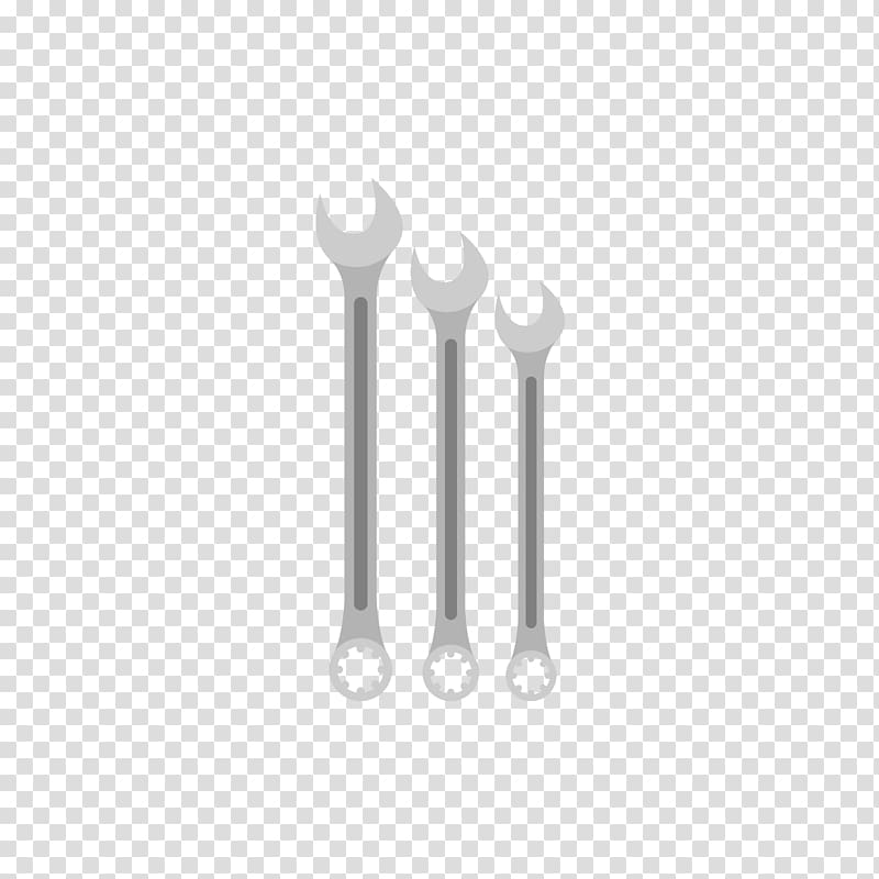 Black and white Grey Eye, A gray wrench of varying sizes transparent background PNG clipart