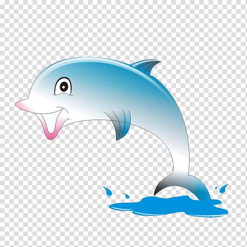 Cartoon Animation Dolphin, Cute dolphin transparent background PNG clipart