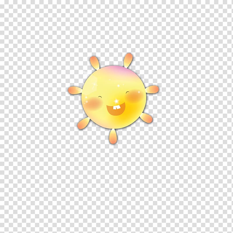 Cartoon cute sun transparent background PNG clipart