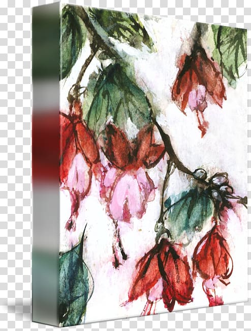 Watercolor painting Flower Gallery wrap Canvas Asia, japanese pattern transparent background PNG clipart