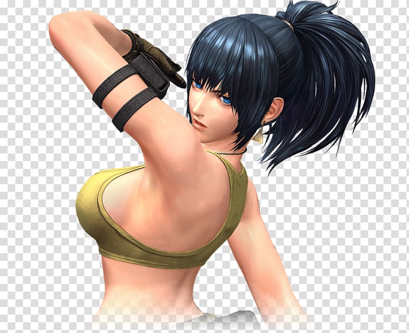 The King Of Fighters 2002: Unlimited Match Iori Yagami Leona Heidern Orochi  PNG - anime, black hair, brown hair, charac…