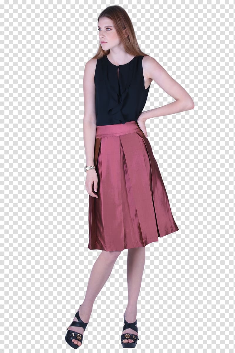 Skirt Dress Rose Pleat Silk, and pleated skirt transparent background PNG clipart