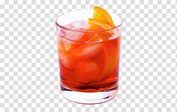 clear drinking glass, Negroni transparent background PNG clipart