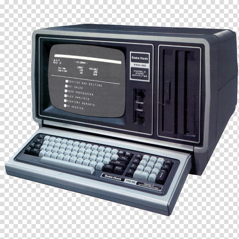 TRS-80 Model II Apple II Tandy Corporation Microcomputer, Computer transparent background PNG clipart