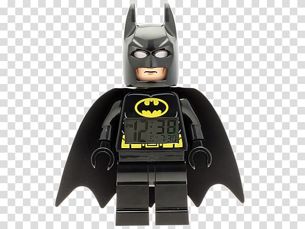 Batman Joker Lego minifigure Clock, justice league heroes transparent background PNG clipart