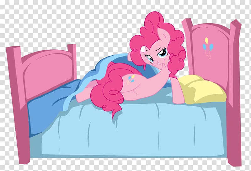 Pinkie Pie My Little Pony Rainbow Dash , bed transparent background PNG ...