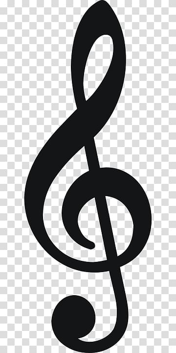 Treble Clef Musical note graphics Sol anahtarı, musical note transparent background PNG clipart