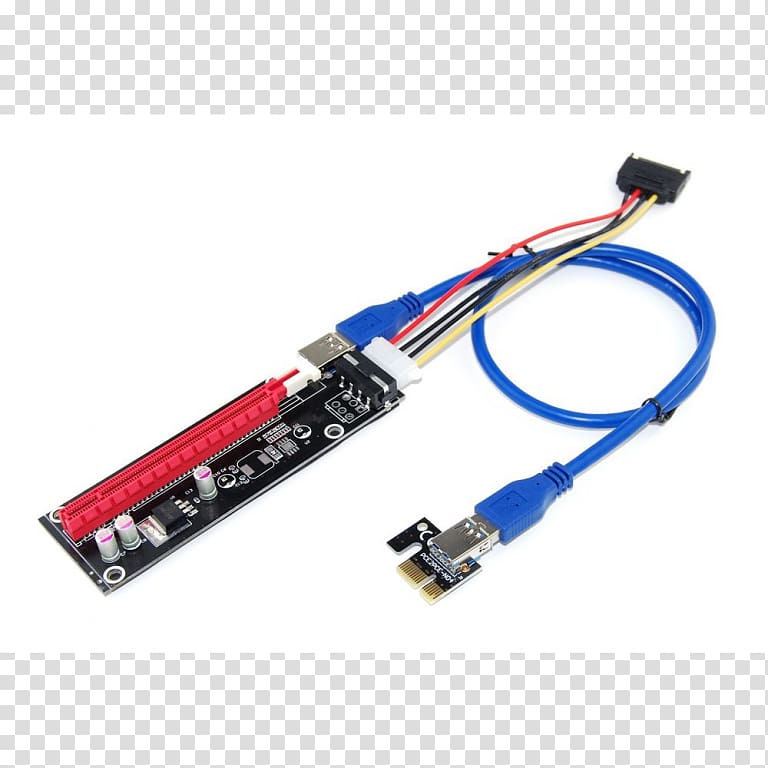 Graphics Cards & Video Adapters Riser card PCI Express Conventional PCI USB 3.0, USB transparent background PNG clipart