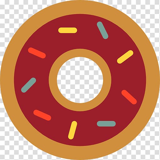 Doughnut Breakfast Icon, Cartoon donut transparent background PNG clipart