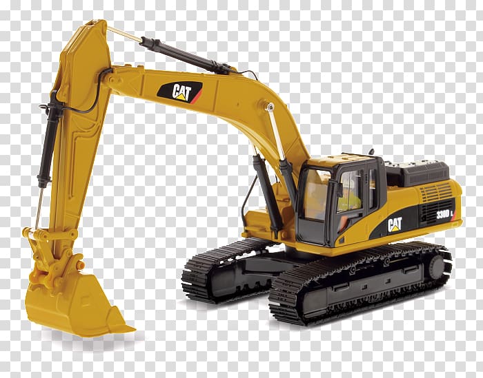 Caterpillar Inc. Excavator Die-cast toy Caterpillar 797 1:50 scale, excavator transparent background PNG clipart