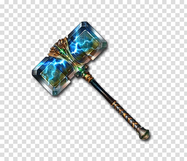 Granblue Fantasy Mjölnir Weapon Sindri Odin, weapon transparent background PNG clipart