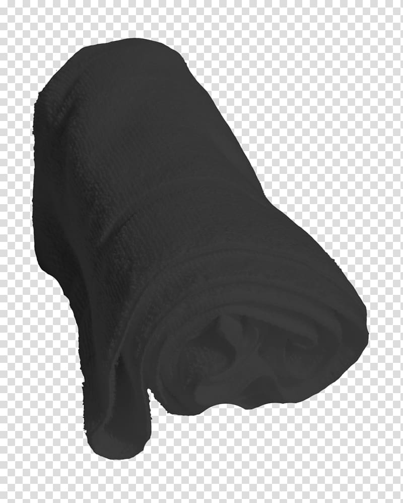 Black M, face towel transparent background PNG clipart