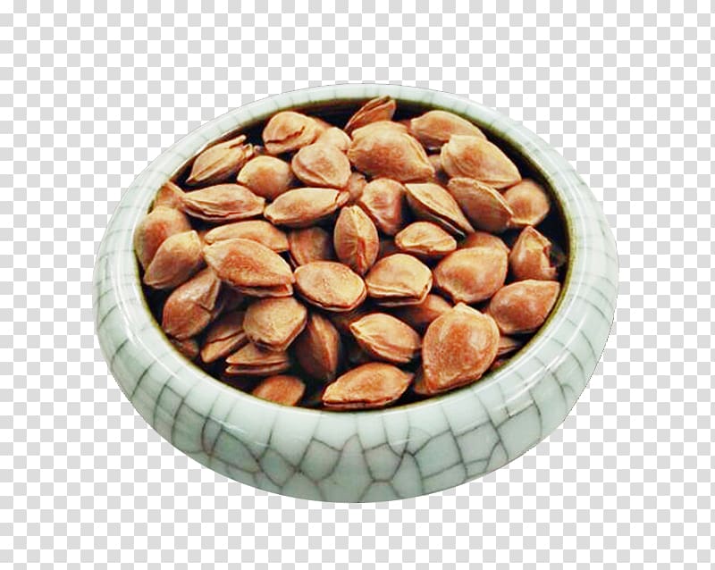 Almond milk Nut Apricot, jade bowl of almonds transparent background PNG clipart